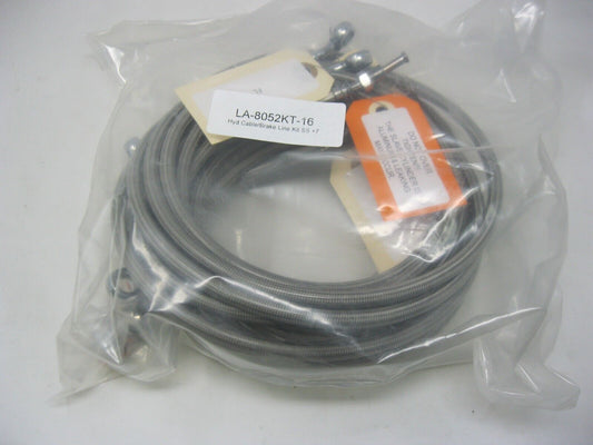 LA Choppers FLHT Stainless Cable/Hose Kit  for 15-17" Handlebars  LA-8052KT-16