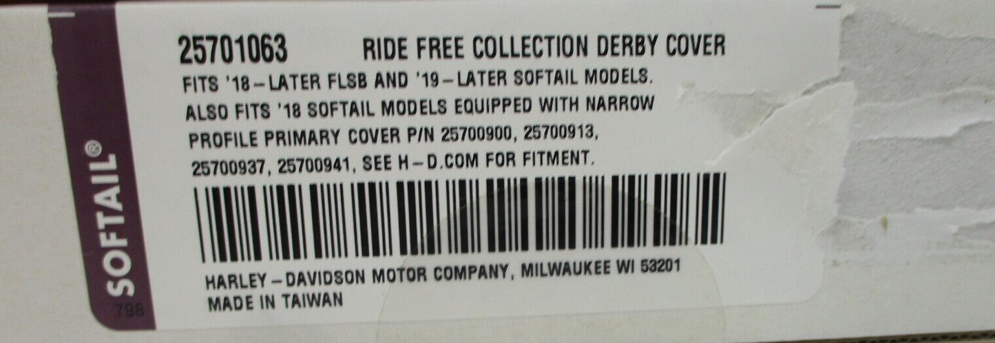 Harley-Davidson Ride Free Collection Derby Cover 25701063