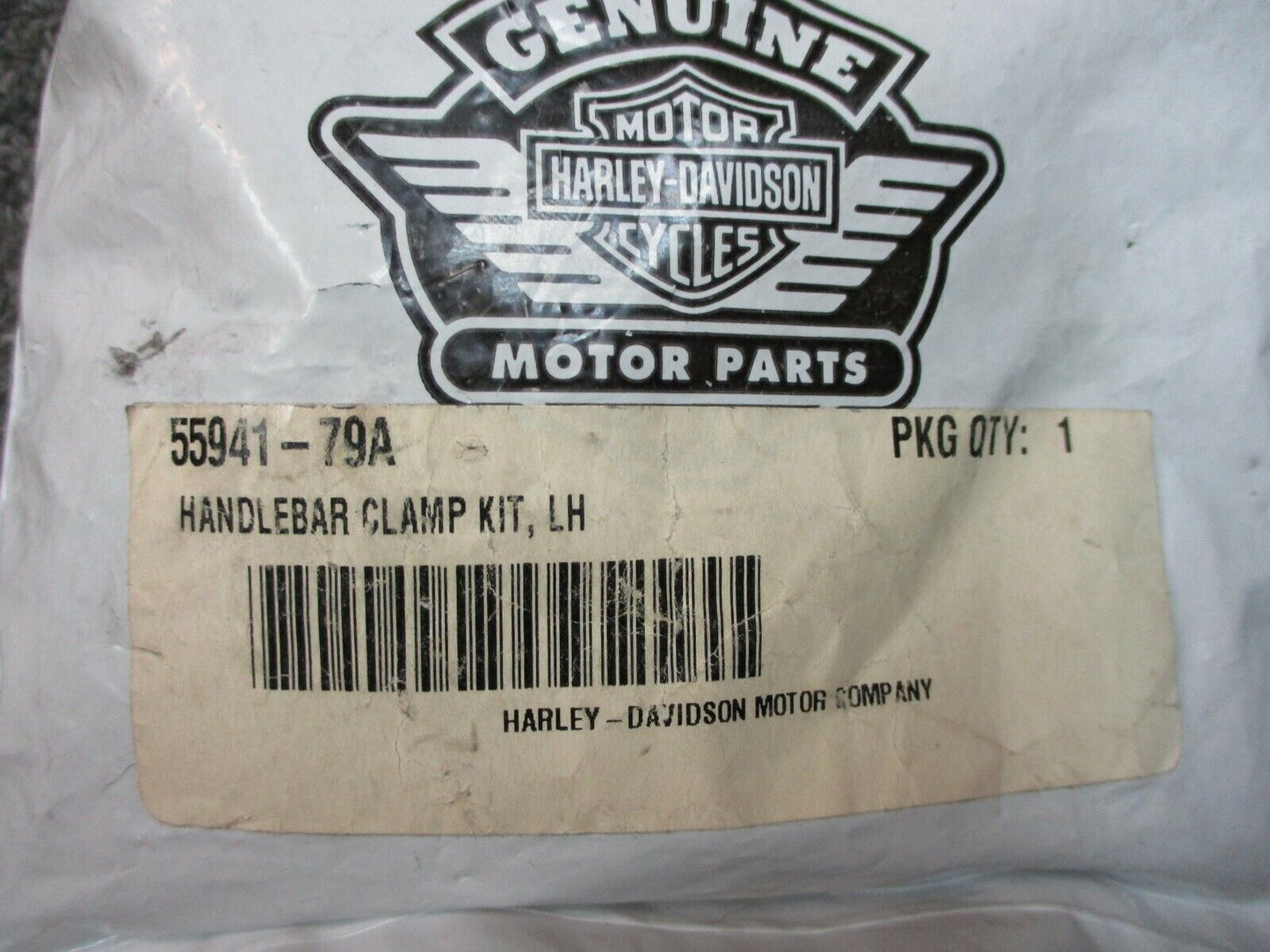 Harley Davidson OEM Left Hand Handle Bar Clamp Kit. 55941-79A