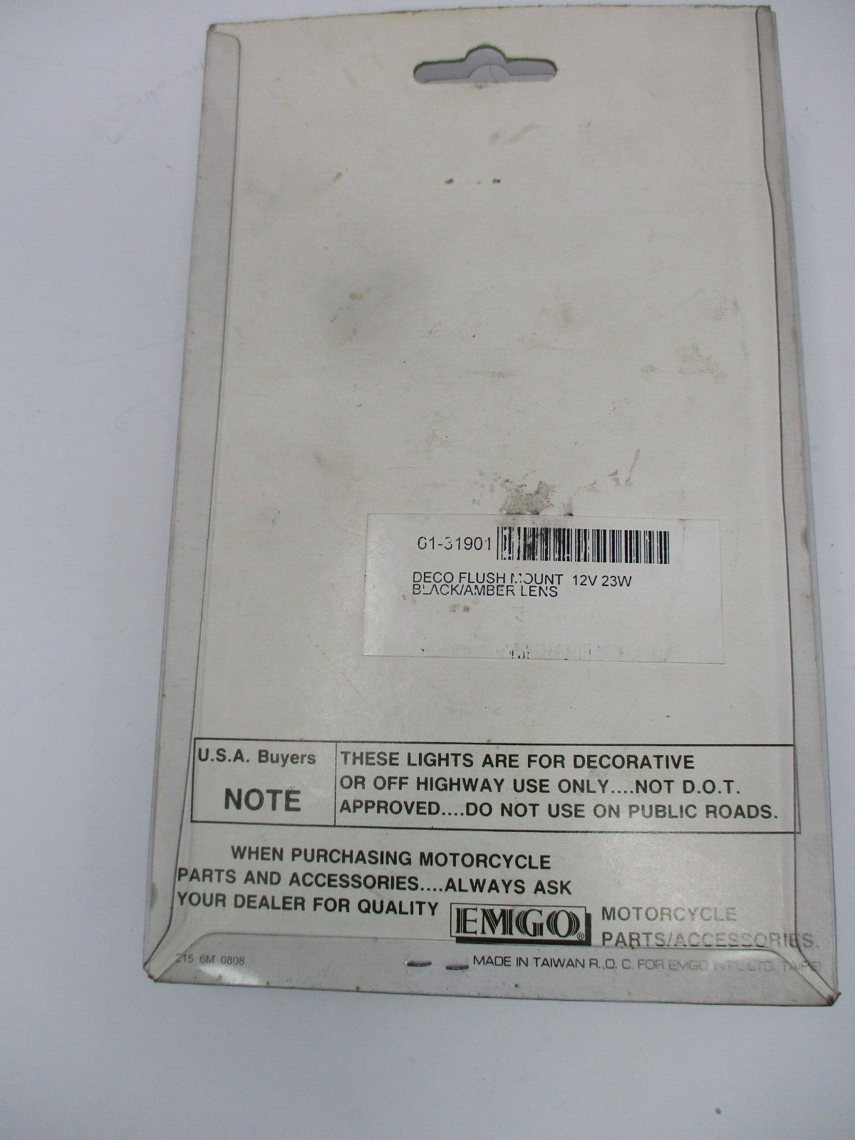 Emigo Deco Flush Mount Amber Lens 04-544