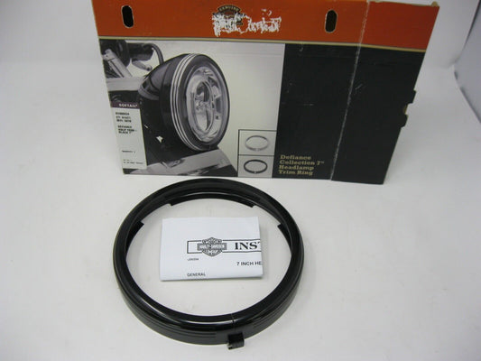 Harley Davidson OEM Defiance Collection 7" Headlight Trim Ring 61400434