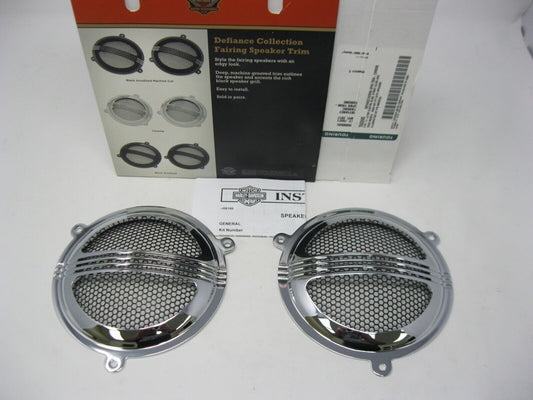 Harley Davidson OEM Defiance Collection Fairing Speaker Chrome Trim 76000685