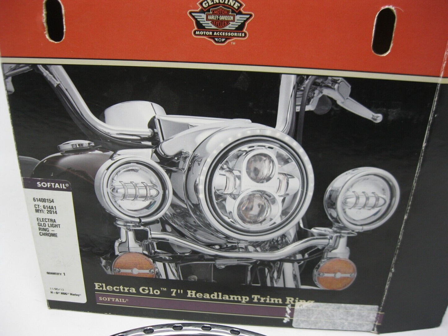 Harley Davidson OEM Electra Glo 7" Headlamp Trim Ring 61400154