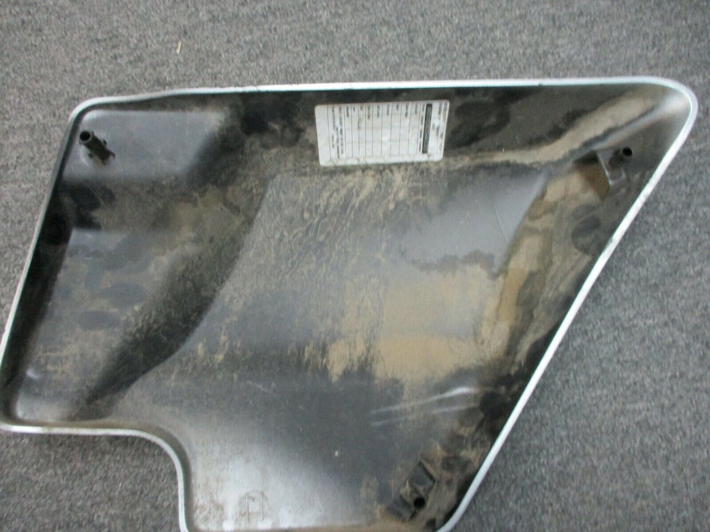 Harley Davidson OEM Silver Left Side Cover 2 Grey Stripes 66250-09