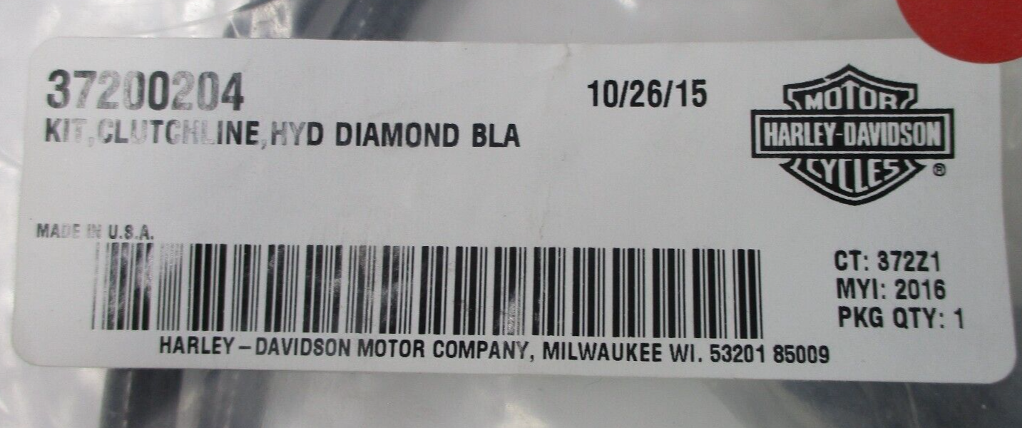 Harley-Davidson Hydraulic  Clutch Line Diamond Black 70.5"  37200204