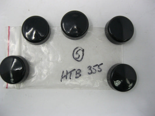 Hot Toppers 5/8"  Black Hex Bolt Head Covers  (5-Pack)  HTB355