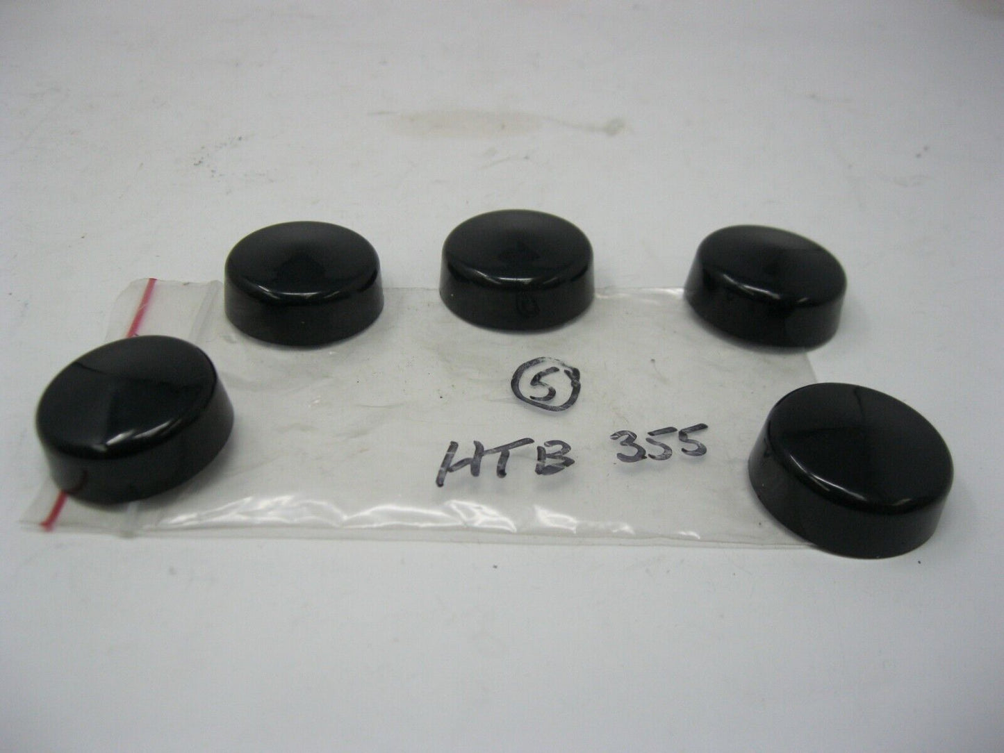 Hot Toppers 5/8"  Black Hex Bolt Head Covers  (5-Pack)  HTB355