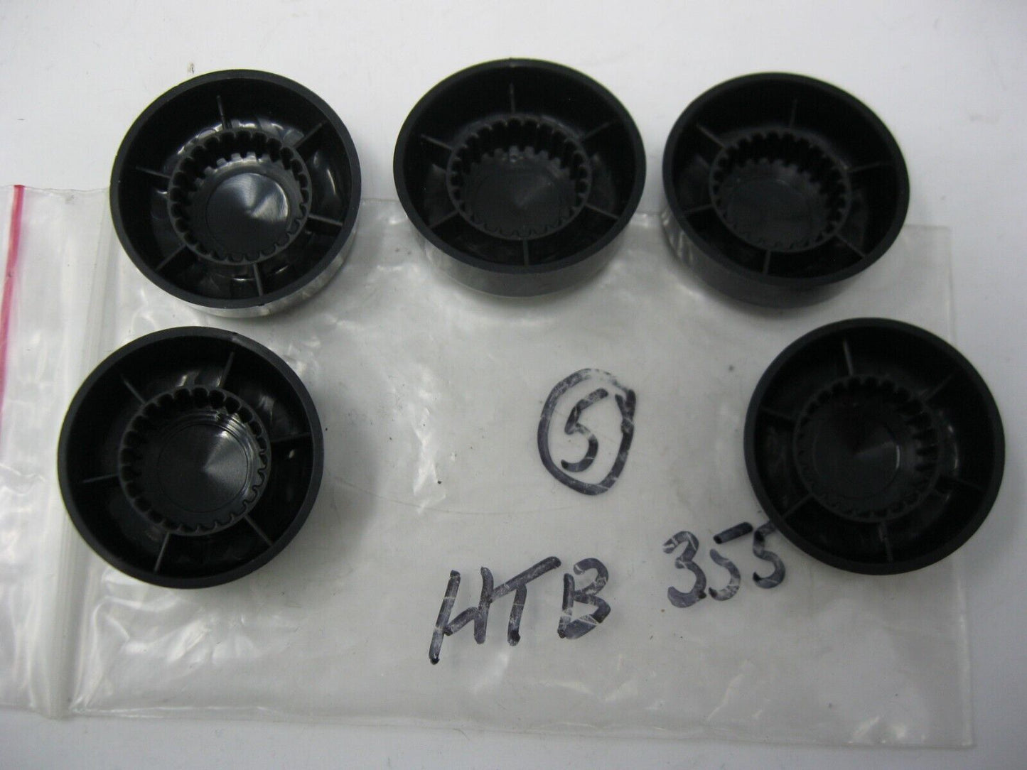 Hot Toppers 5/8"  Black Hex Bolt Head Covers  (5-Pack)  HTB355