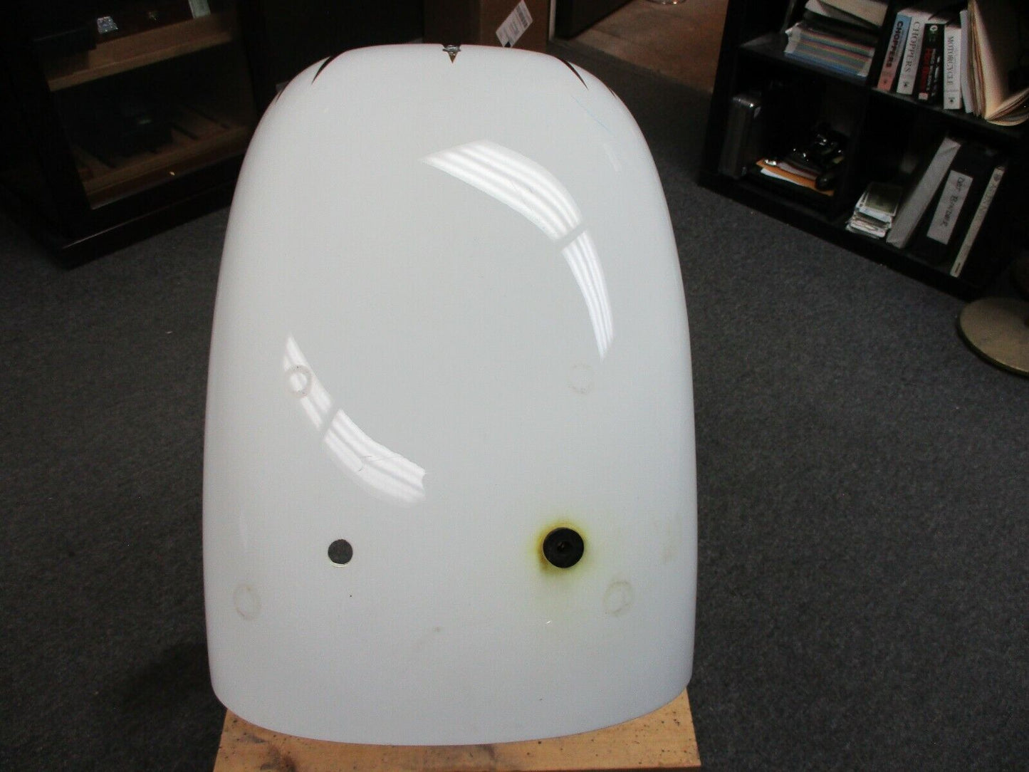 Custom Rear Fender White with Red Pearl Flames Softail Models