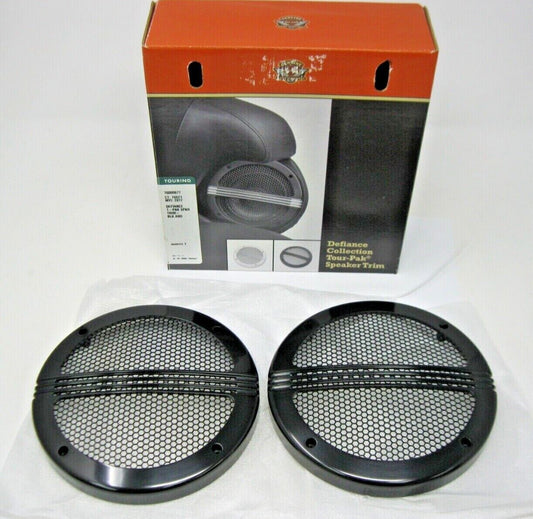 Harley Davidson OEM Defiance Black Anodized Tour-Pak speaker Trim 76000677