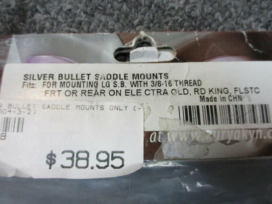 Kuryakyn Silver Bullet Saddle Bag Mounts Frt or Rear Electra Gld RD King FLSTC
