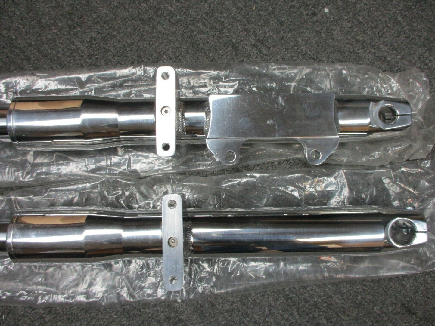 Indian Motorcycle Scout OEM Polished Fork Tubes & Sliders Single Disc 31-197