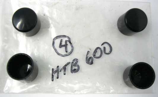 Hot Toppers 9/16" Hex Bolt Head Covers - Black (4-Pack)  HTB600