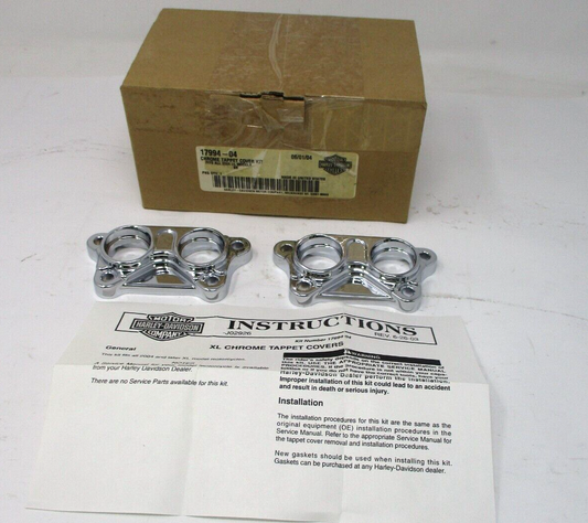 Harley-Davidson Chrome Tappet Cover Kit '04-'20 XL Sportster 17994-04