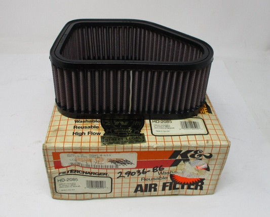 K&N High-Flow Washable Reusable High Flow Air Filter for XL '86-'87 HD-2085