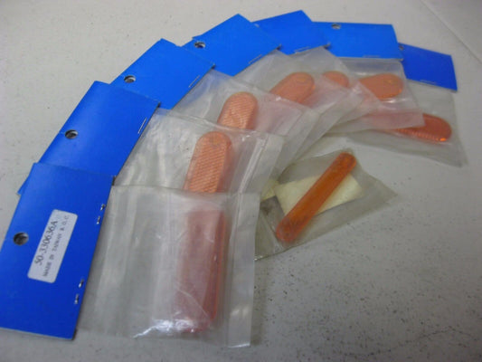 LOTS OF 7 AMBER MINI LIGHT BAR LENSES 50-330636A  9395