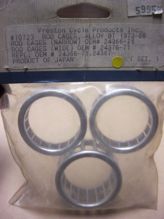 ALLOY ROD CAGES INCLUDES 2 NARROW 1 WIDE FITS BIG TWIN 1973-86 24366-71 24376-71