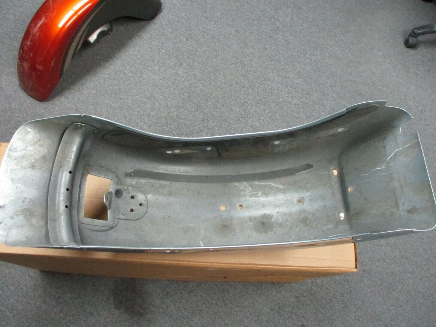 Harley Davidson OEM Fat Boy Rear Fender Brilliant Silver 60623-11BHT