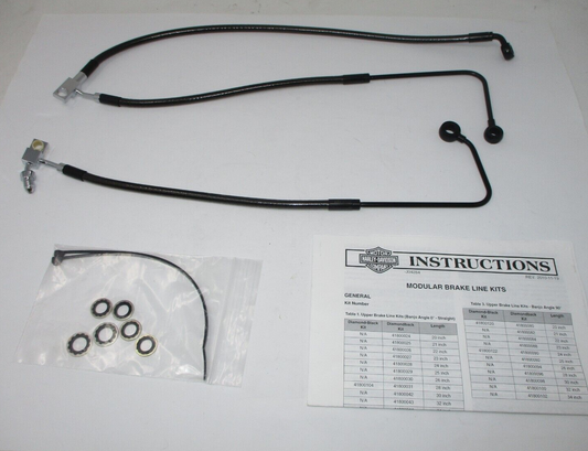 Harley-Davidson Black  Lower ABS Brake Line Kit 91500014