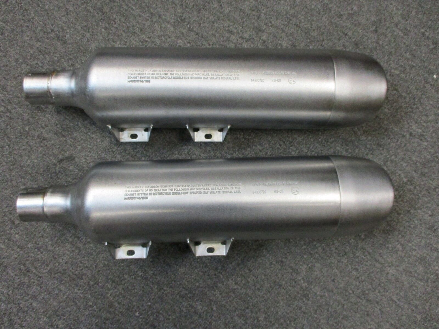 Harley Davidson OEM FXFB, FXFBS Fat Bob Mufflers 64900720