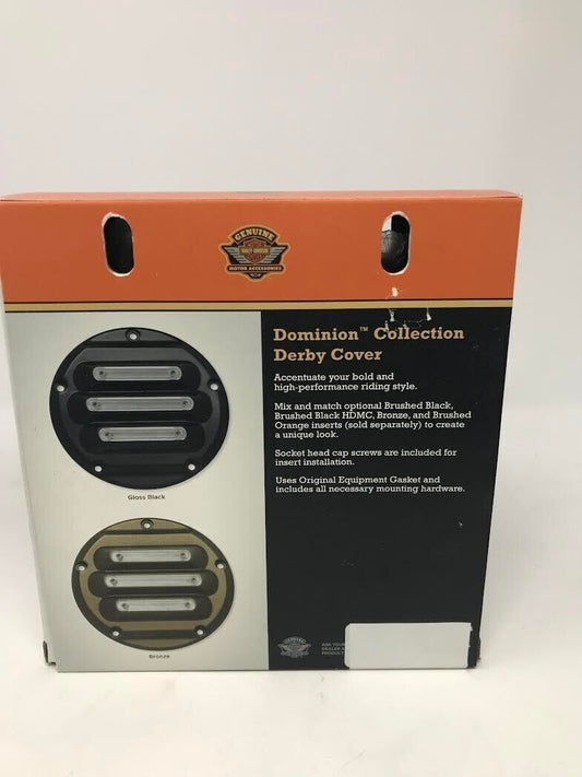 Harley-Davidson OEM Dominion Derby Cover Gloss Black 25700825