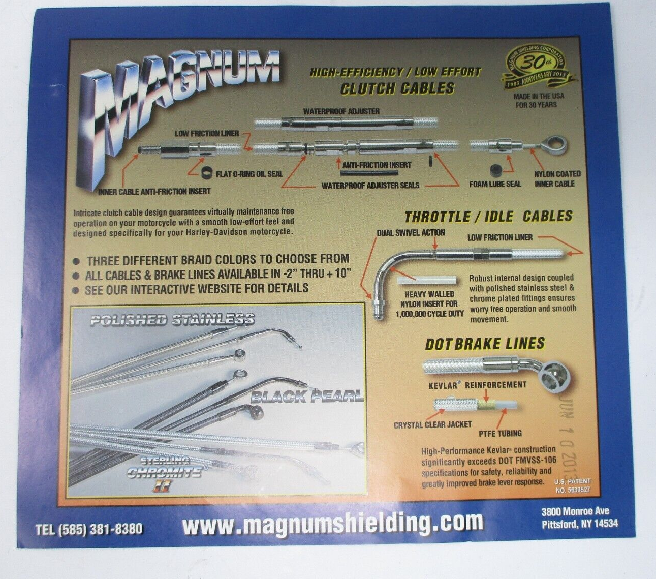 Magnum  Lower Brake Line  '08-'13 FXDF SCII D/SERIES 174220
