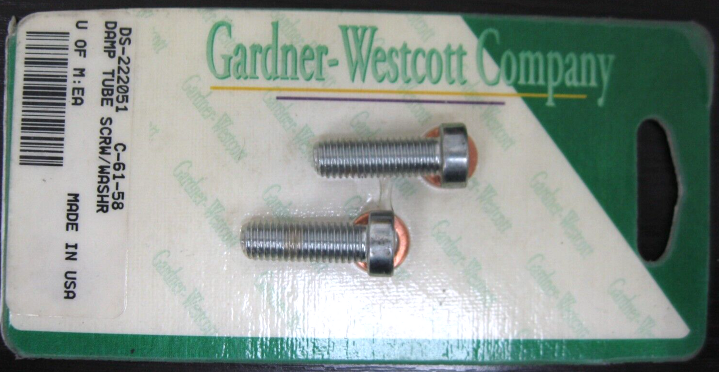 GARDNER-WESTCOTT Fork Damper Tube Mount Kit Allen Screws & Washers DS-222051