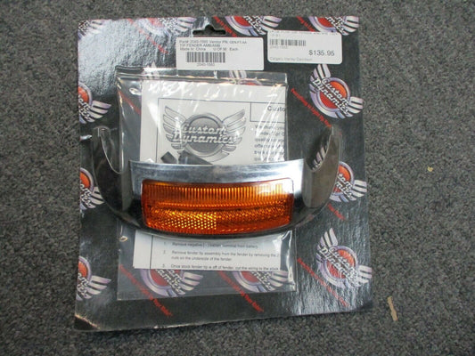 Custom Dynamics Front Fender Tip 14-19 FLHR Road King Amber 2040-1560