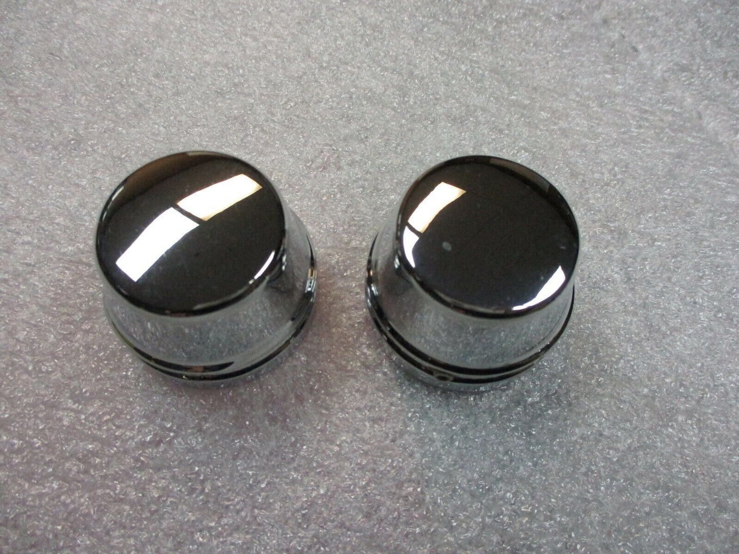 Harley Davidson OEM  Chrome Grooved  Axle Covers