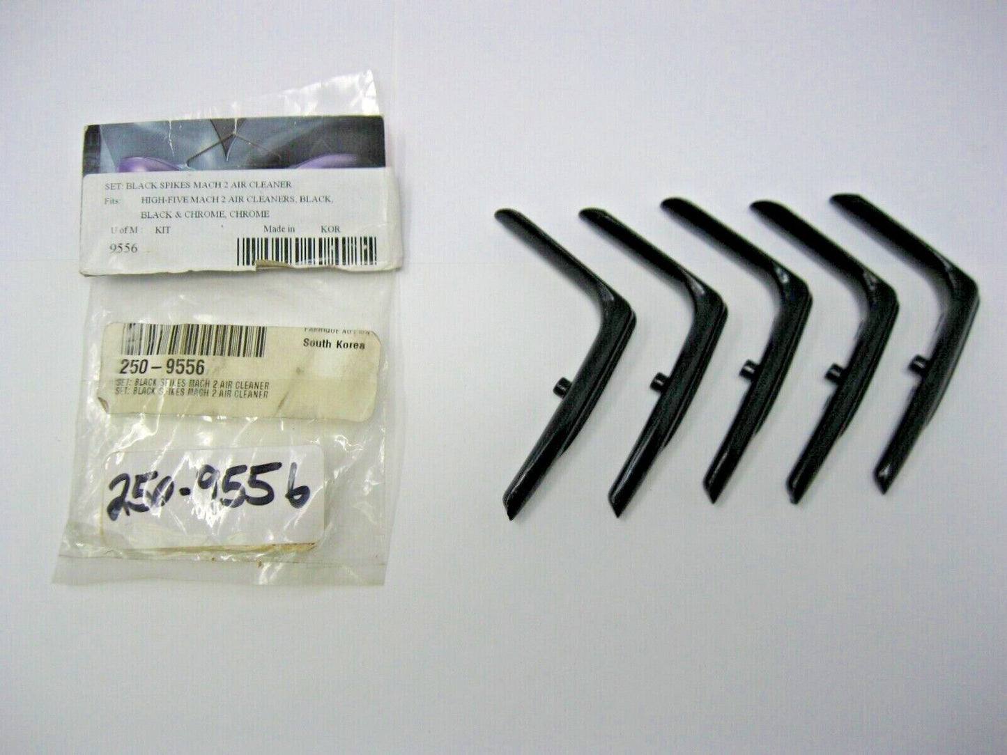 Kuryakyn Black Spikes for Mach 2 Air Cleaner  250-9556