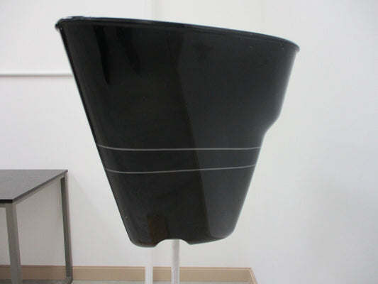 Harley Davidson OEM Left Saddlebag BLACK w Grey Stripe 90200414 2014-Later