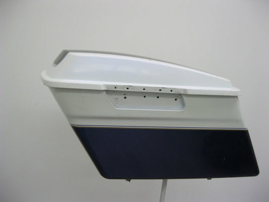 Harley-Davidson OEM Left Saddlebag + Lid White w Iridescence 79090-03B