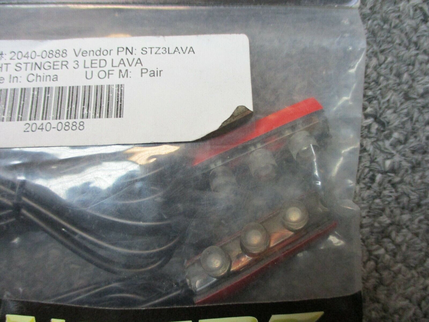 Custom Dynamics 3 Led Light Stinger Lava Color 2040-0888