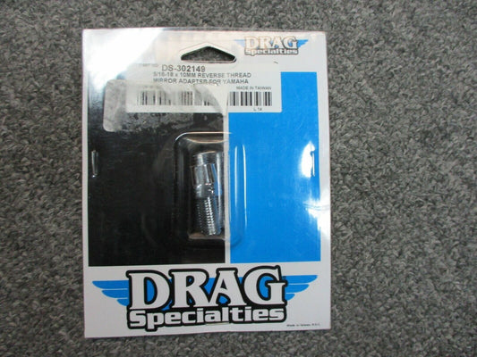 Drag Specialties  5/16-18X10MM Reverse Thread Mirror Adpapter for Yamaha Bikes
