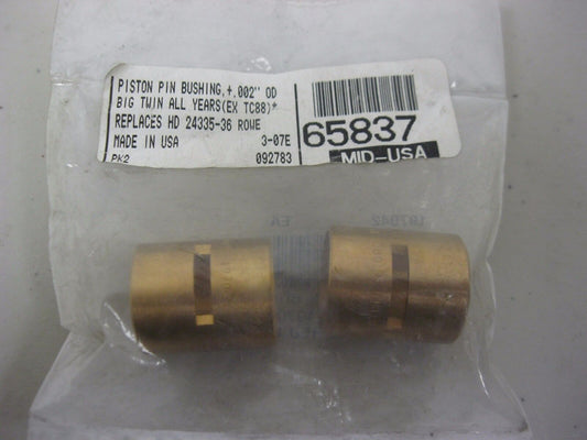 PISTON PIN BUSHING,+.002" OD BIG TWIN ALL YEARS (EX TC88) RPLS HD24335-36