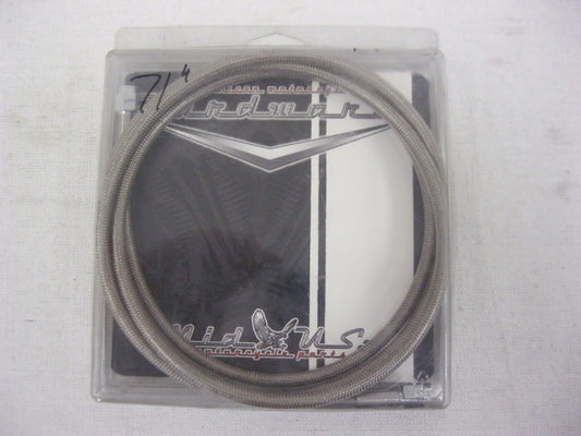MID USA BRAIDED 71" BRAKE LINE 49723 FOR CUSTOM HARLEY HANDLEBARS