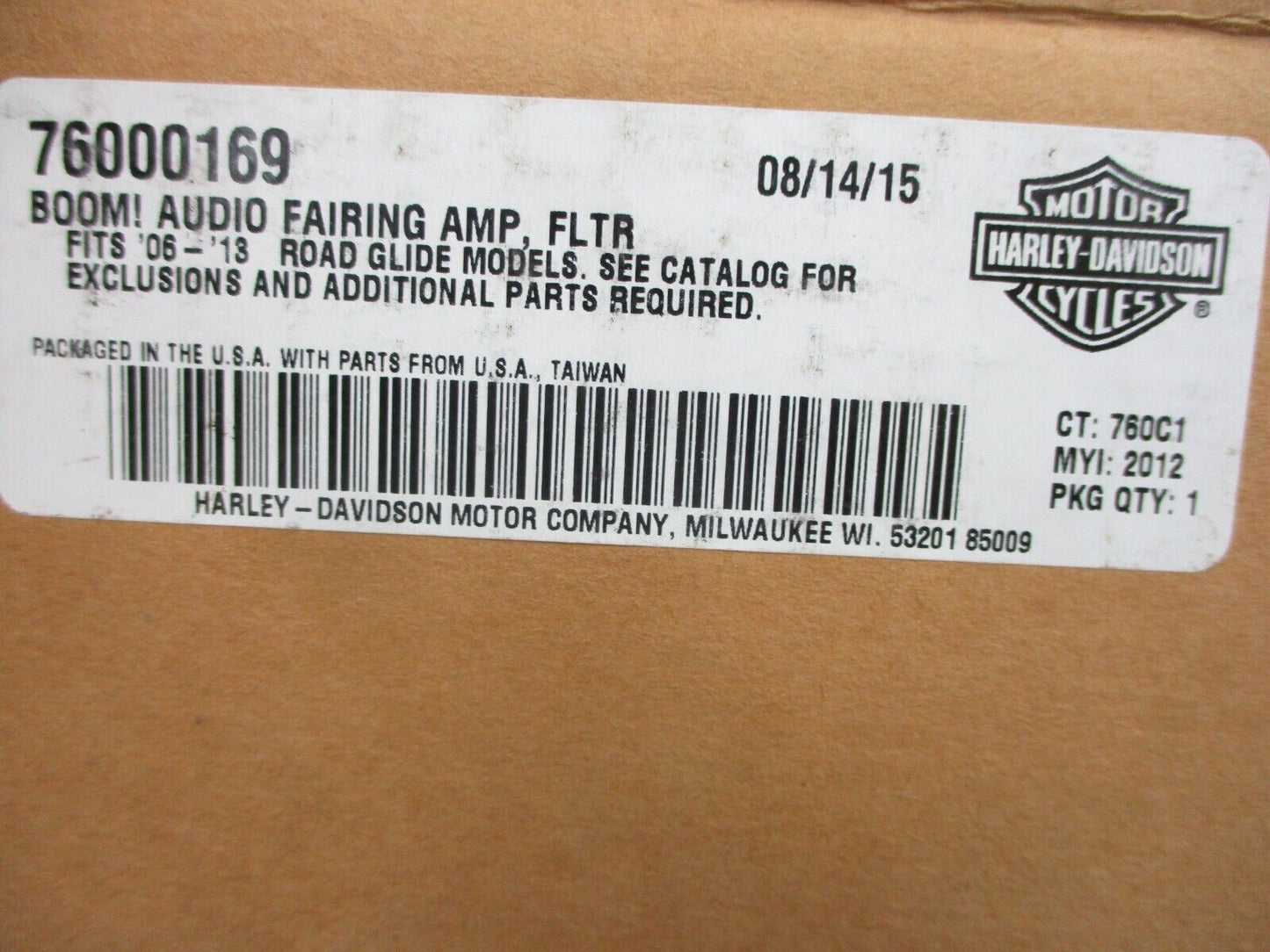 Harley-Davidson Boom! Audio Fairing Amplifier Kit- Road Glide 76000169