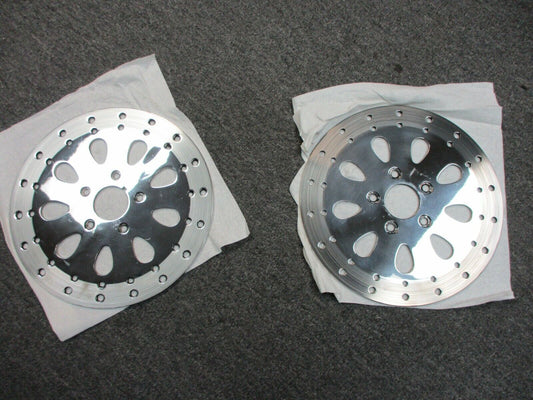 Indian Motorcycle OEM 01 Scout OEM Polished Brake Rotors Front & Rear
