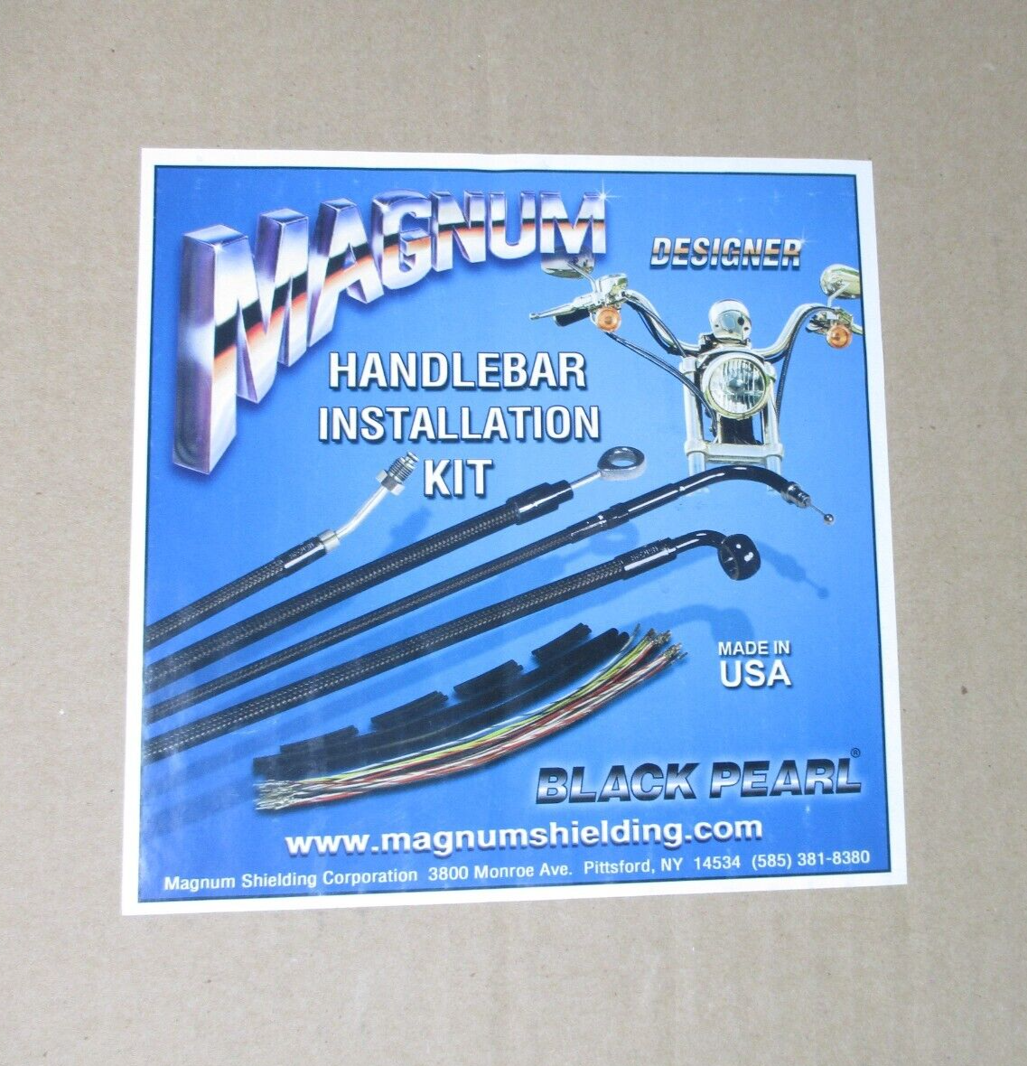 Magnum Black Pearl Handlebar Installation Kit 0662-0161