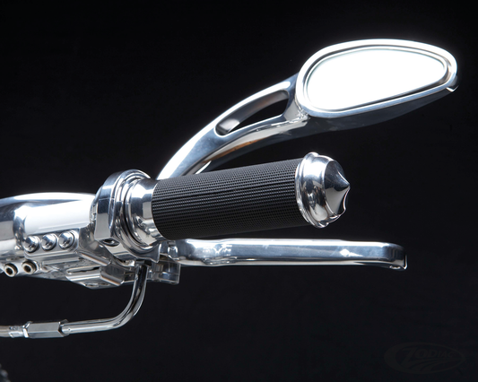 Apollo 13 Mirrors By Rebuffini Solid Chrome Billet 746712 fits Harley Davidson