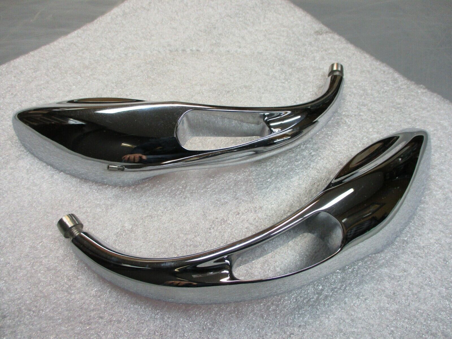Apollo 13 Mirrors By Rebuffini Solid Chrome Billet 746712 fits Harley Davidson
