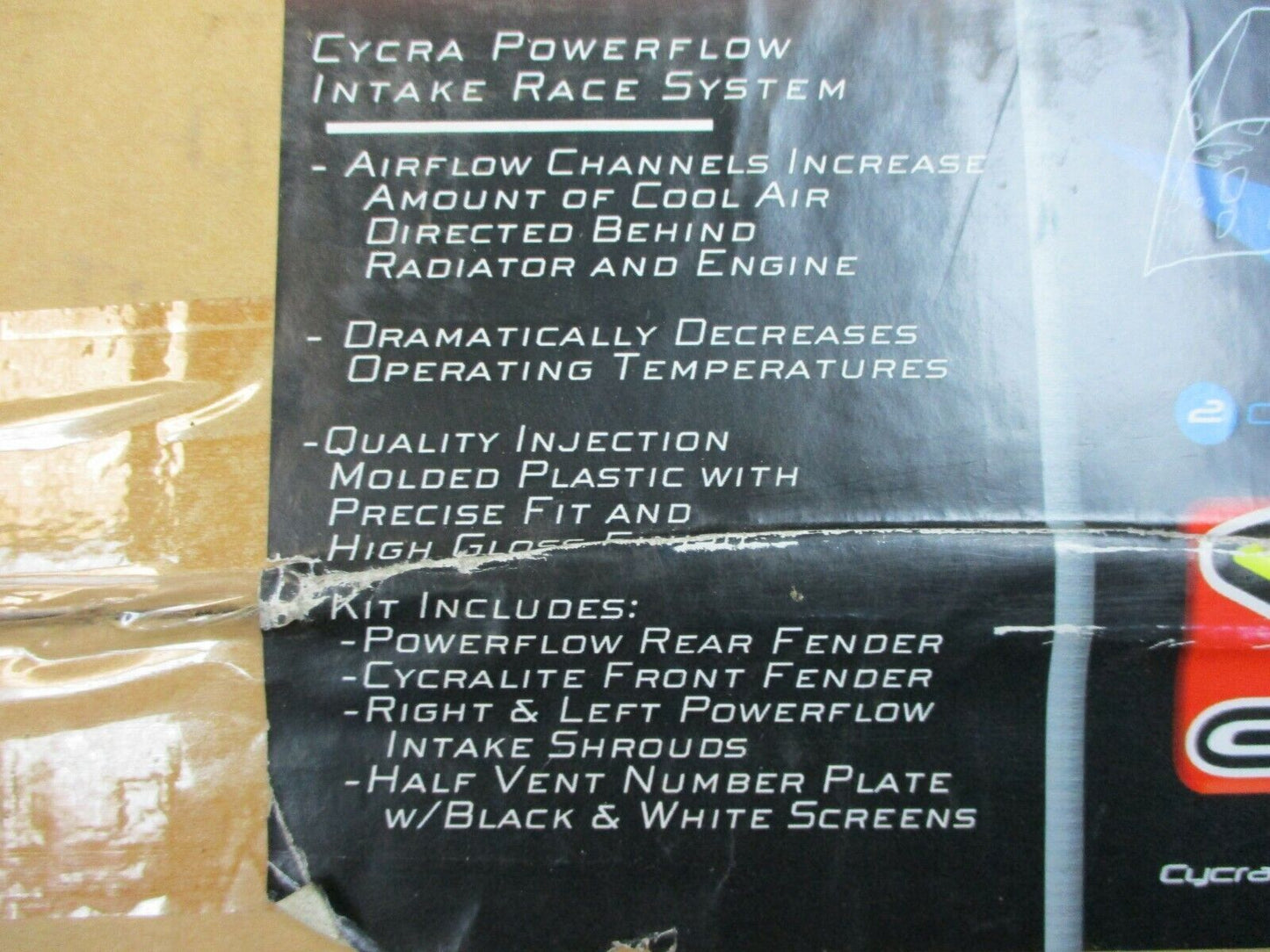 CYCRA Powerflow Intake Race System Body Kit Black 2008 Honda CR 250 F 9011-12