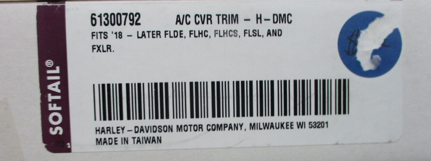 Harley Davidson Chrome Plated  Air Cleaner Trim 61300792