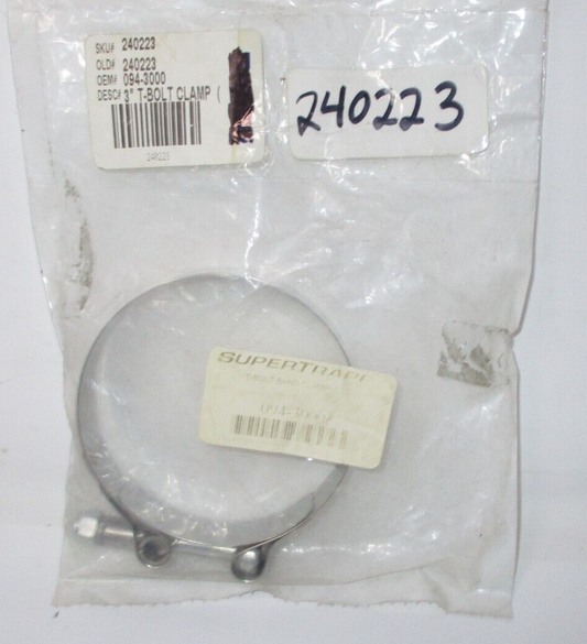 SuperTrapp  3.0'' S/Steel T-Bolt Exhaust Clamp 094-3000