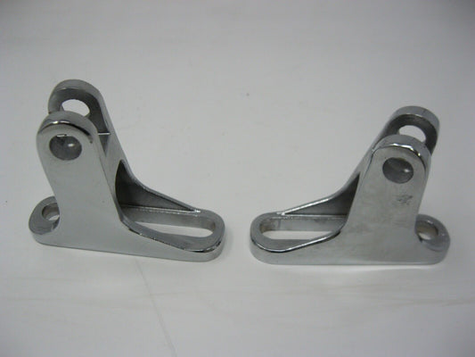 Harley Davidson OEM Chrome Passenger Foot Peg Mounts 50500460A & 50500462A