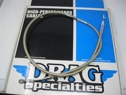 Drag Specialties  53" Stainless Braided High Efficiency Clutch Cable - 5322350HE