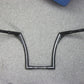 Handlebars 14" Rise 1 1/4 Dia. Black for Harley Davidson Models Fly By Wire