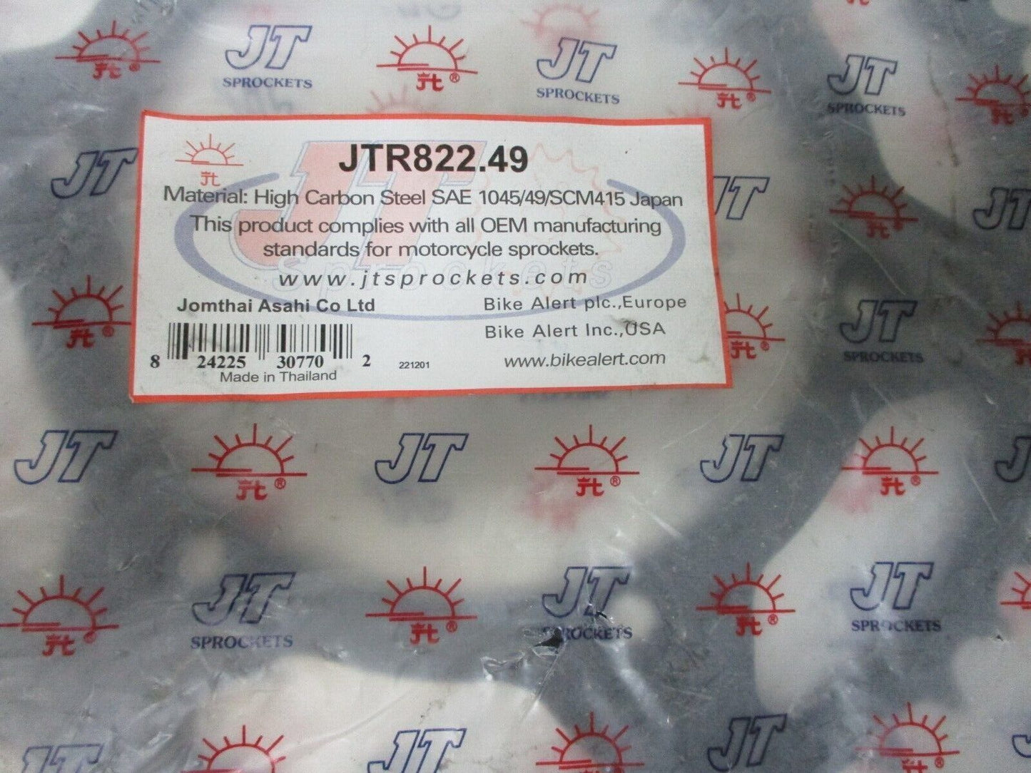 JT Sprockets - JTR822.49 - Steel Rear Sprocket, 49T