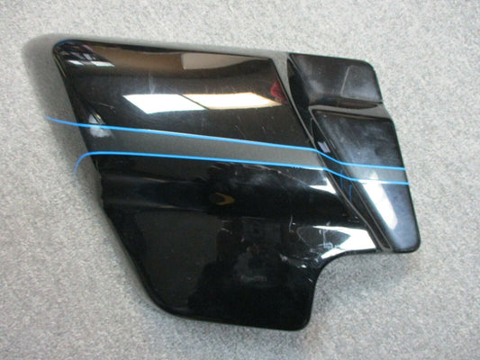 Harley Davidson OEM Left Side Cover Vivid Black with Grey Stripe 66250-09