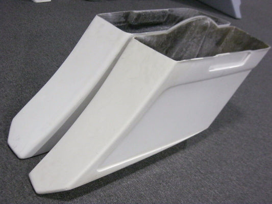 DIRTY BIRD 8" STRETCHED "DOWN AND OUT" SADDLEBAGS FITS HARLEY TOURING 98-13